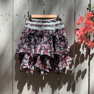Floral Chiffon Skirt